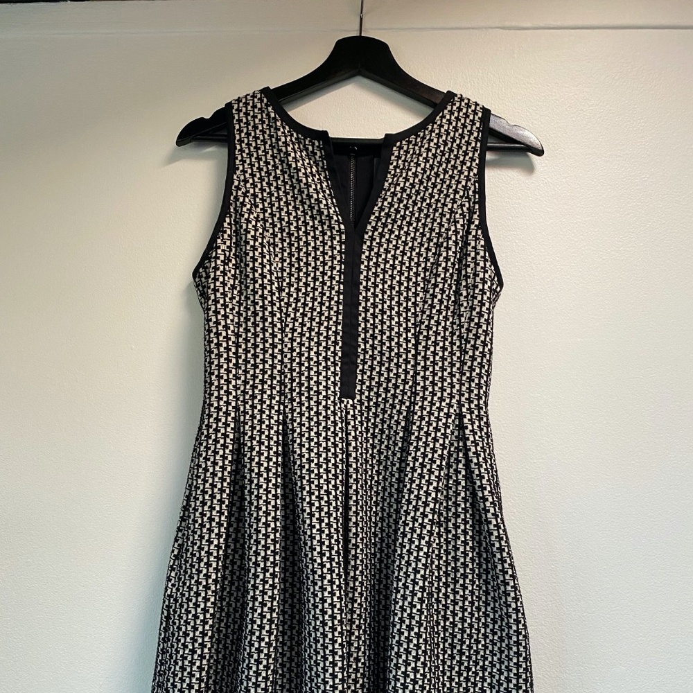 Black and White knee length dress